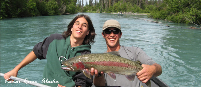 Río Kenai, Salmones del Pacífico