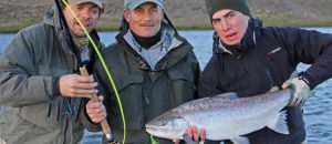 Pesca de Reos en el Río Grande, Tierra del Fuego, Argentina