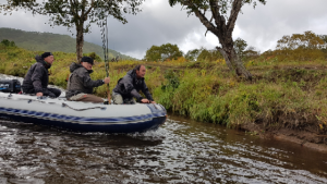 Kamchatka silver salmon fishing