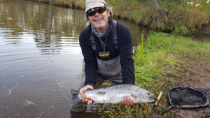 Kamchatka silver salmon fishing