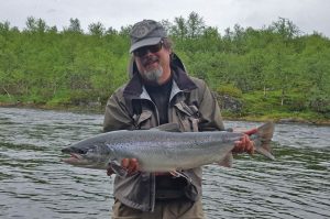 Drozdovka River salmon