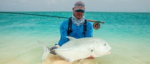 Salt Water fly fishing at Farquhar Atoll in the Seychelles Island