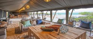 Dining Tent at Cosmoledo EcoCamp