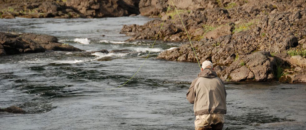 Iceland salmon fishing